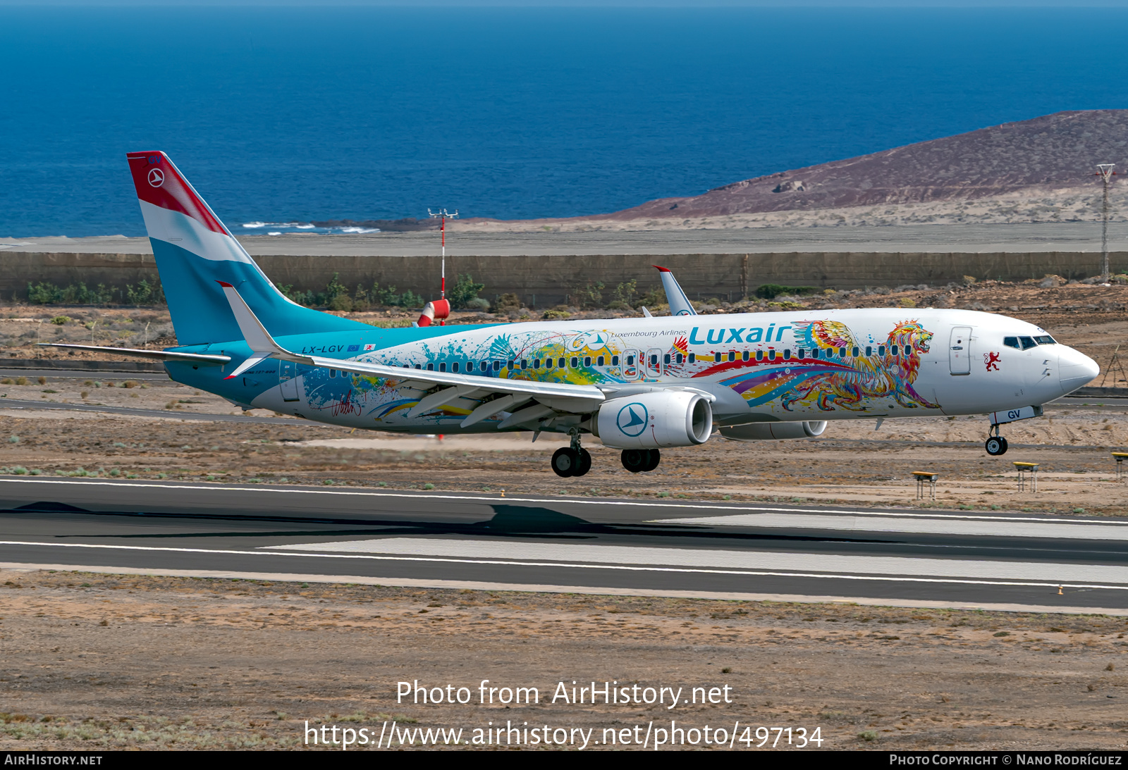 Aircraft Photo of LX-LGV | Boeing 737-8C9 | Luxair | AirHistory.net #497134