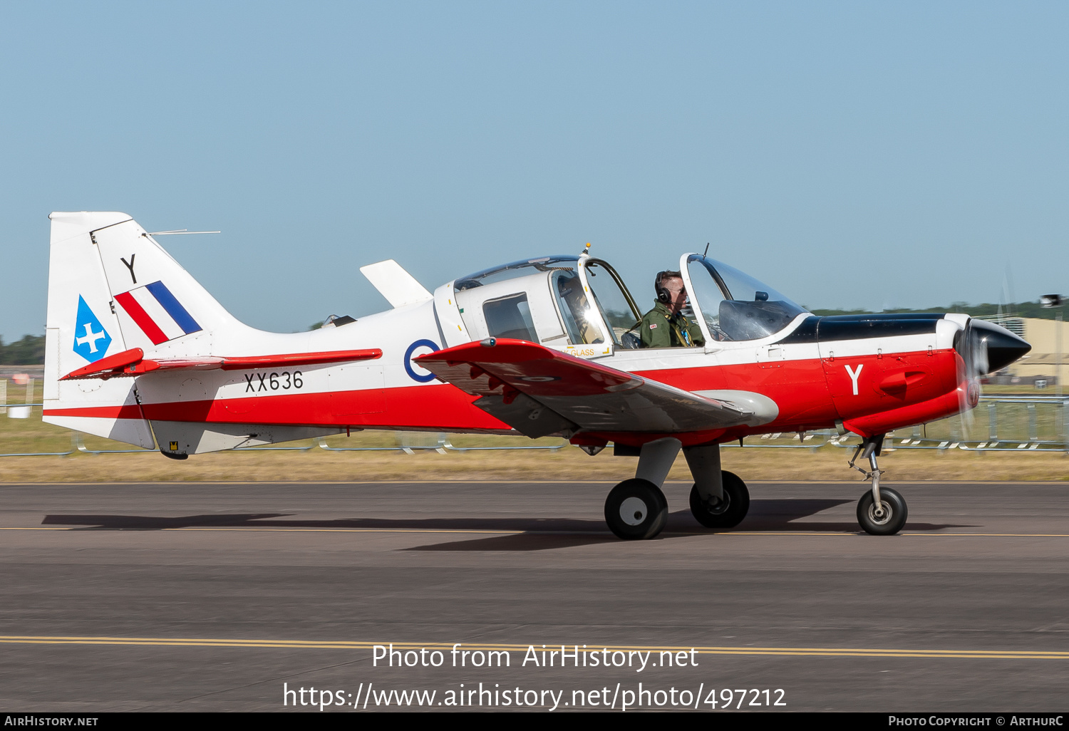 Aircraft Photo of G-CBFP / XX636 | Scottish Aviation Bulldog T1 | UK - Air Force | AirHistory.net #497212