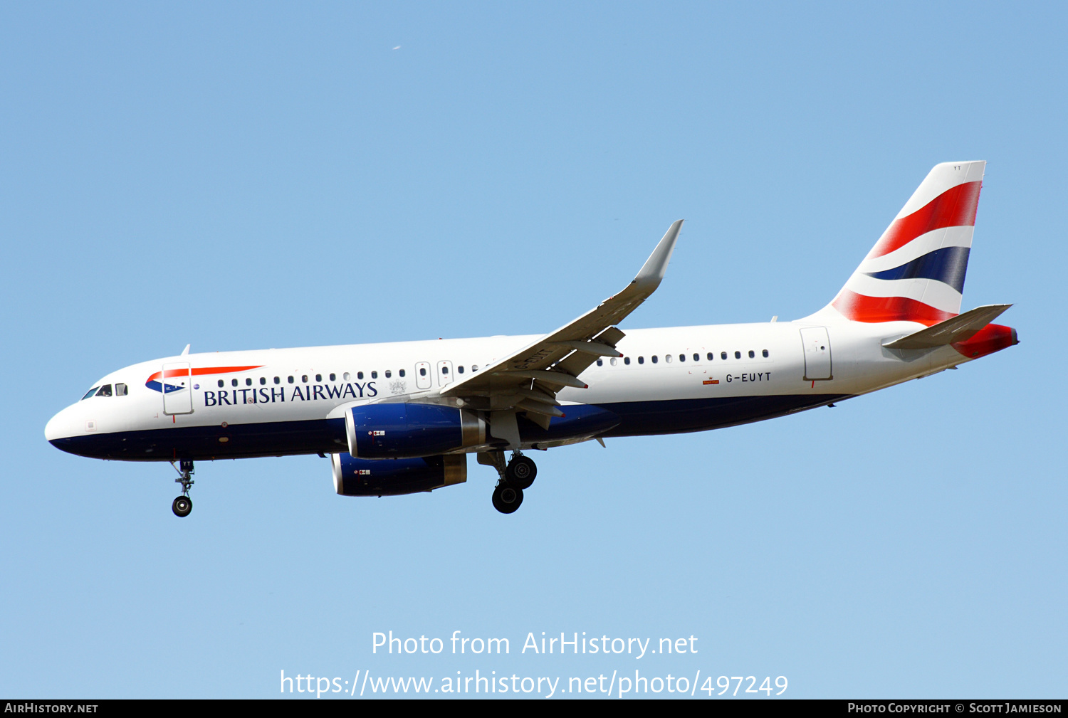 Aircraft Photo of G-EUYT | Airbus A320-232 | British Airways | AirHistory.net #497249