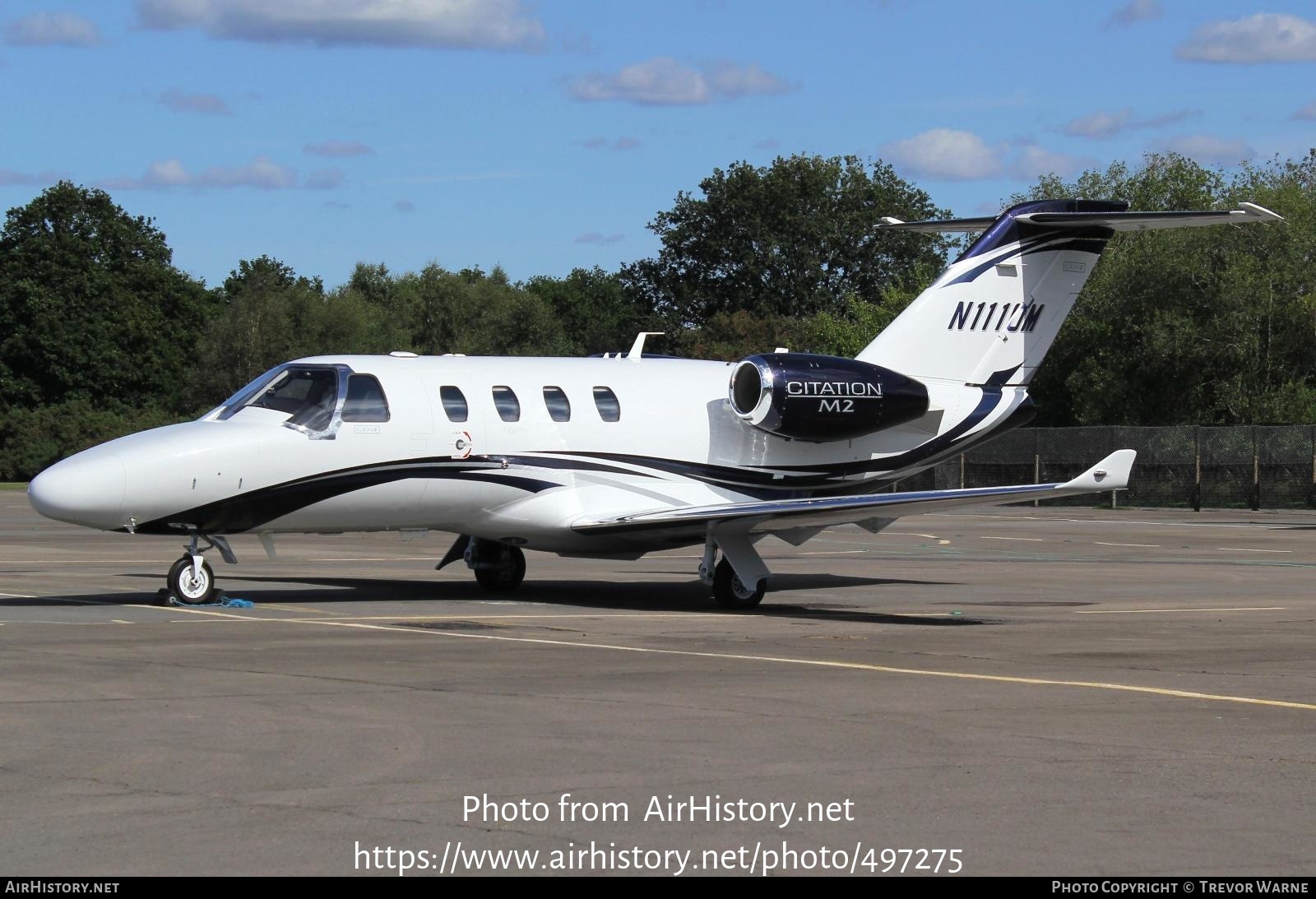 Aircraft Photo of N1110M | Cessna 525 CitationJet M2 | AirHistory.net #497275