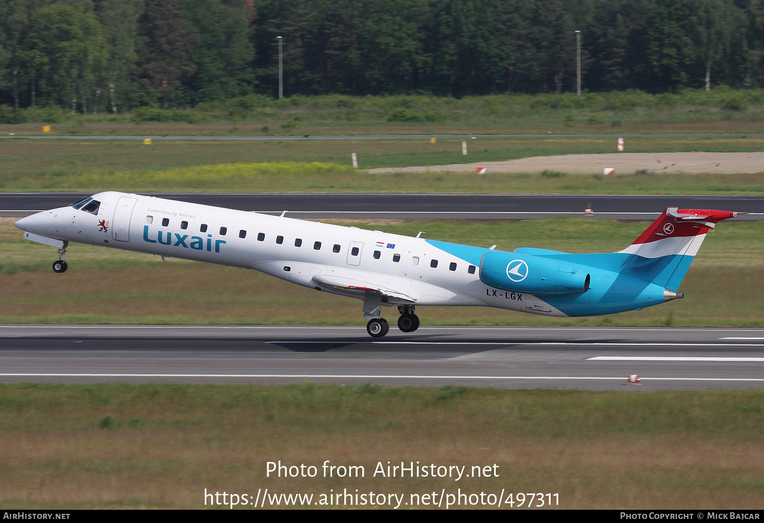 Aircraft Photo of LX-LGX | Embraer ERJ-145LU (EMB-145LU) | Luxair | AirHistory.net #497311