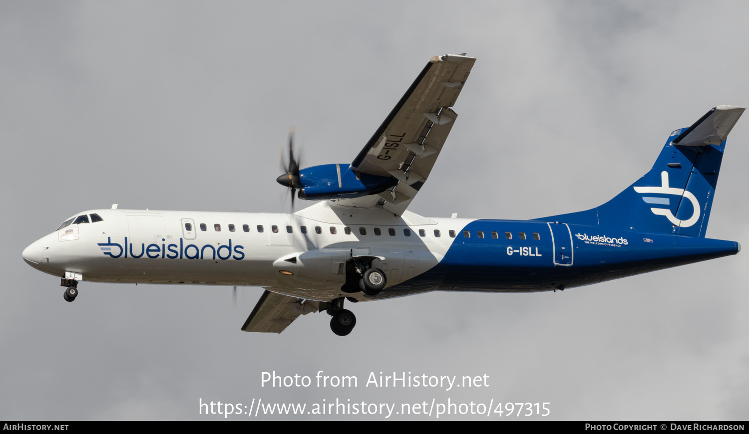 Aircraft Photo of G-ISLL | ATR ATR-72-500 (ATR-72-212A) | Blue Islands | AirHistory.net #497315