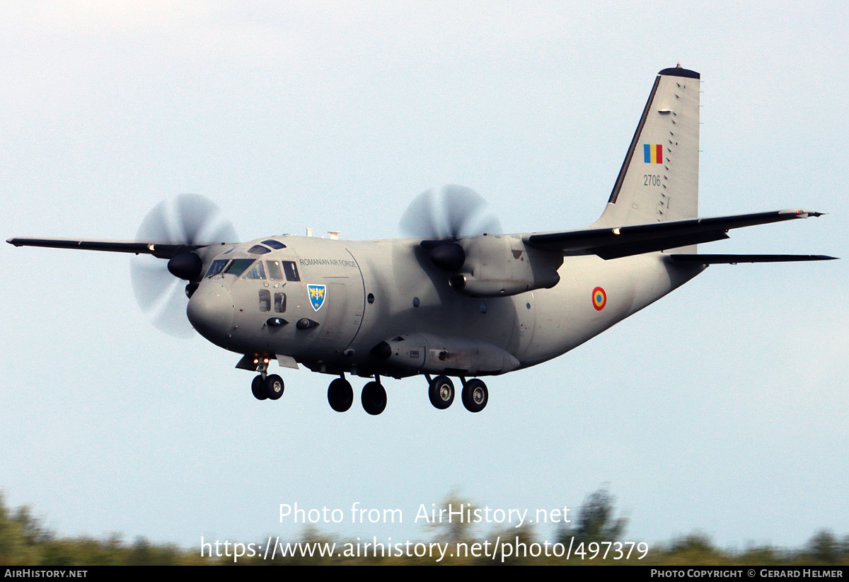 Aircraft Photo of 2706 | Alenia C-27J Spartan | Romania - Air Force | AirHistory.net #497379