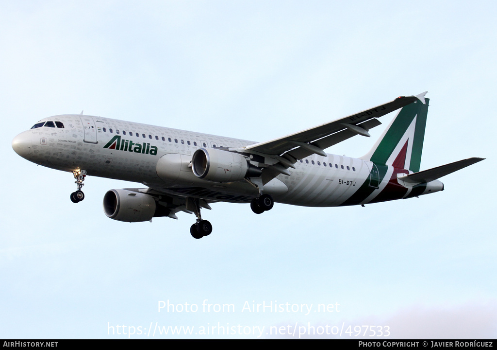 Aircraft Photo of EI-DTJ | Airbus A320-216 | Alitalia | AirHistory.net #497533