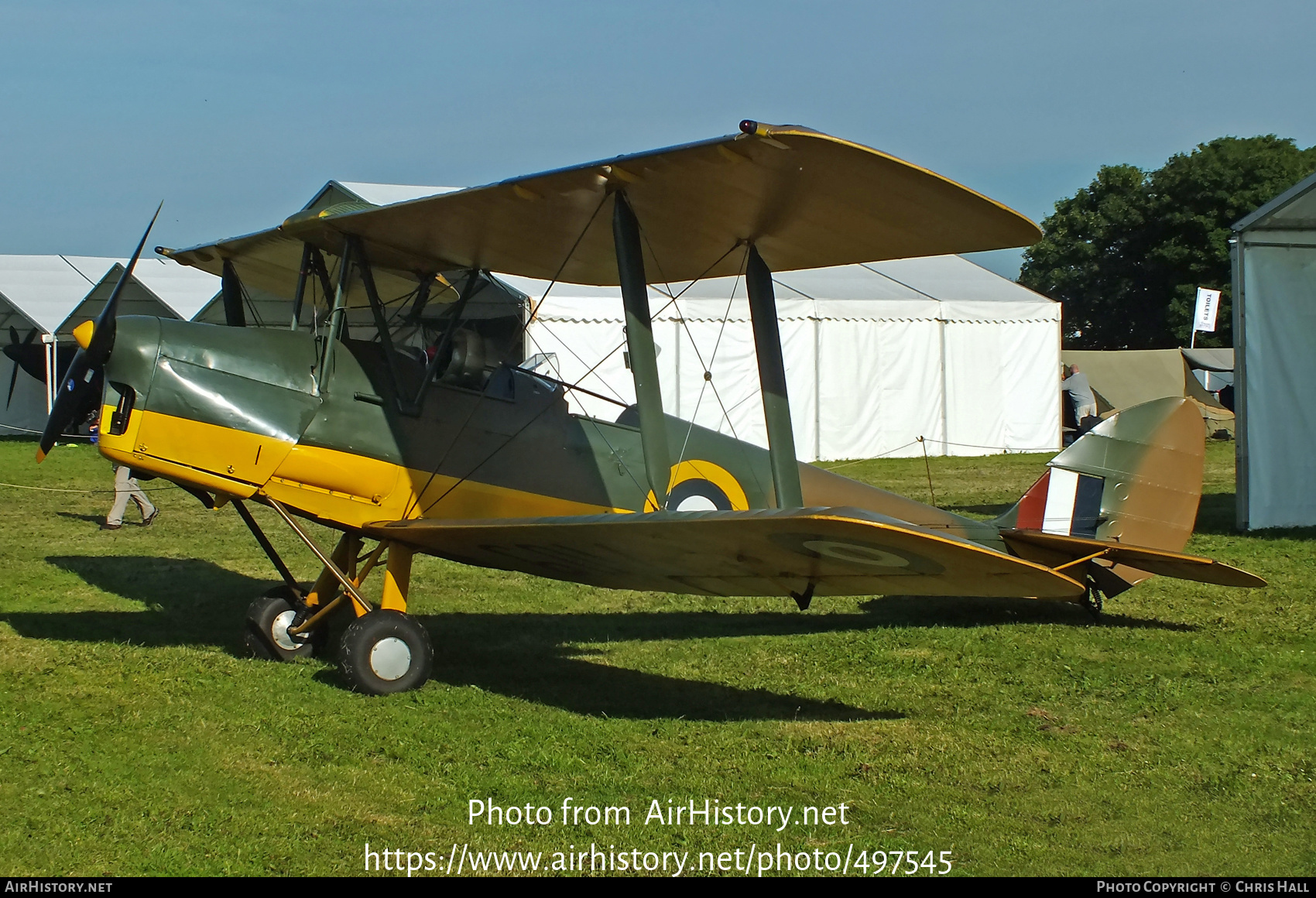 Aircraft Photo of G-AOIM / T7109 | De Havilland D.H. 82A Tiger Moth II | UK - Air Force | AirHistory.net #497545