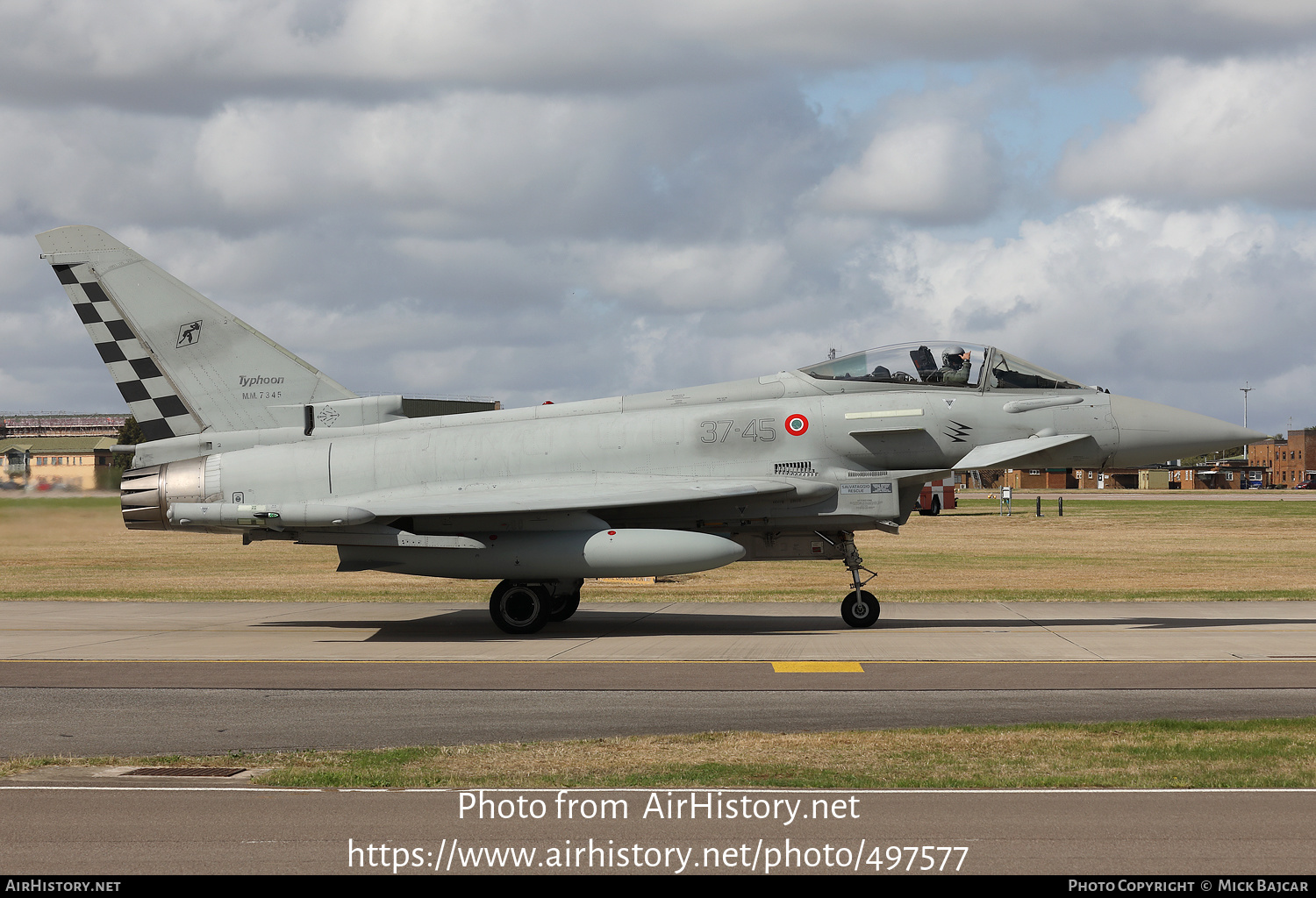 Aircraft Photo of MM7345 | Eurofighter F-2000A Typhoon | Italy - Air Force | AirHistory.net #497577