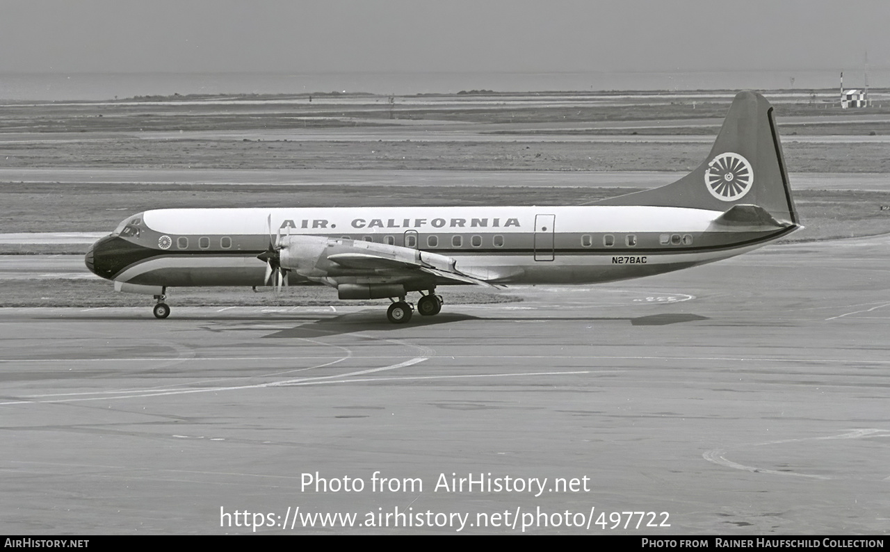 Aircraft Photo of N278AC | Lockheed L-188A Electra | Air California | AirHistory.net #497722