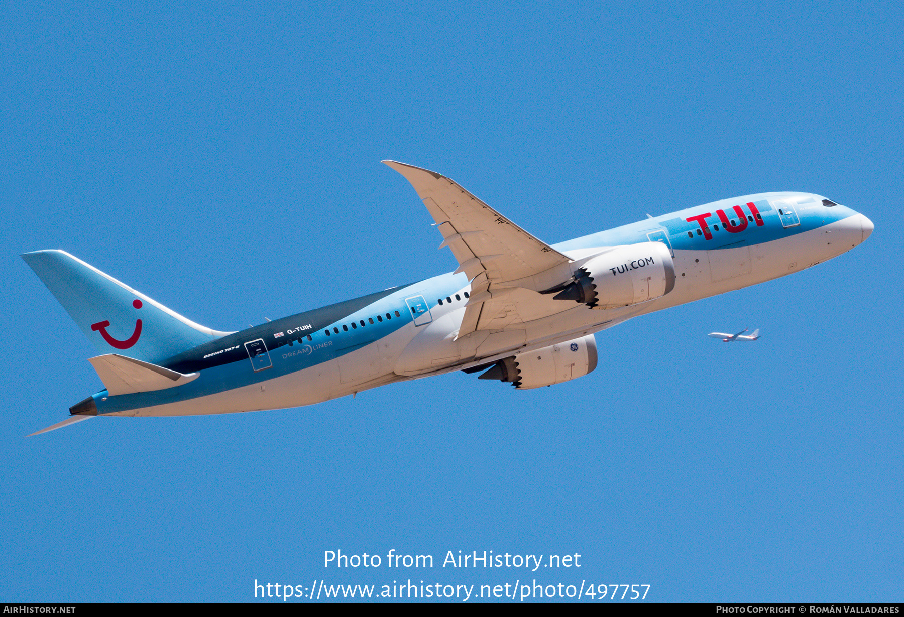 Aircraft Photo of G-TUIH | Boeing 787-8 Dreamliner | TUI | AirHistory.net #497757