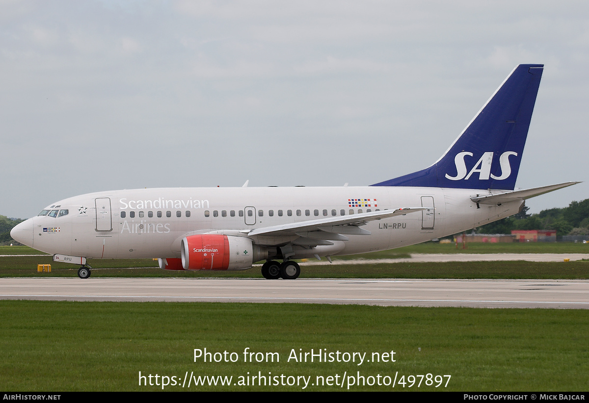 Aircraft Photo of LN-RPU | Boeing 737-683 | Scandinavian Airlines - SAS | AirHistory.net #497897