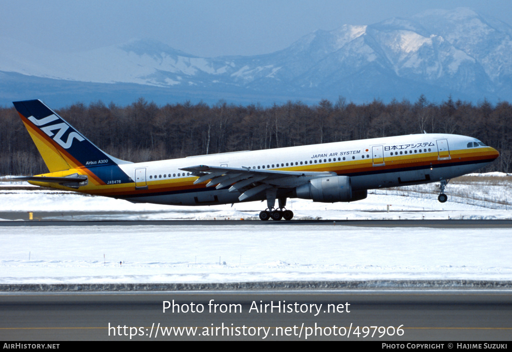 Aircraft Photo of JA8478 | Airbus A300B2K-3C | Japan Air System - JAS | AirHistory.net #497906