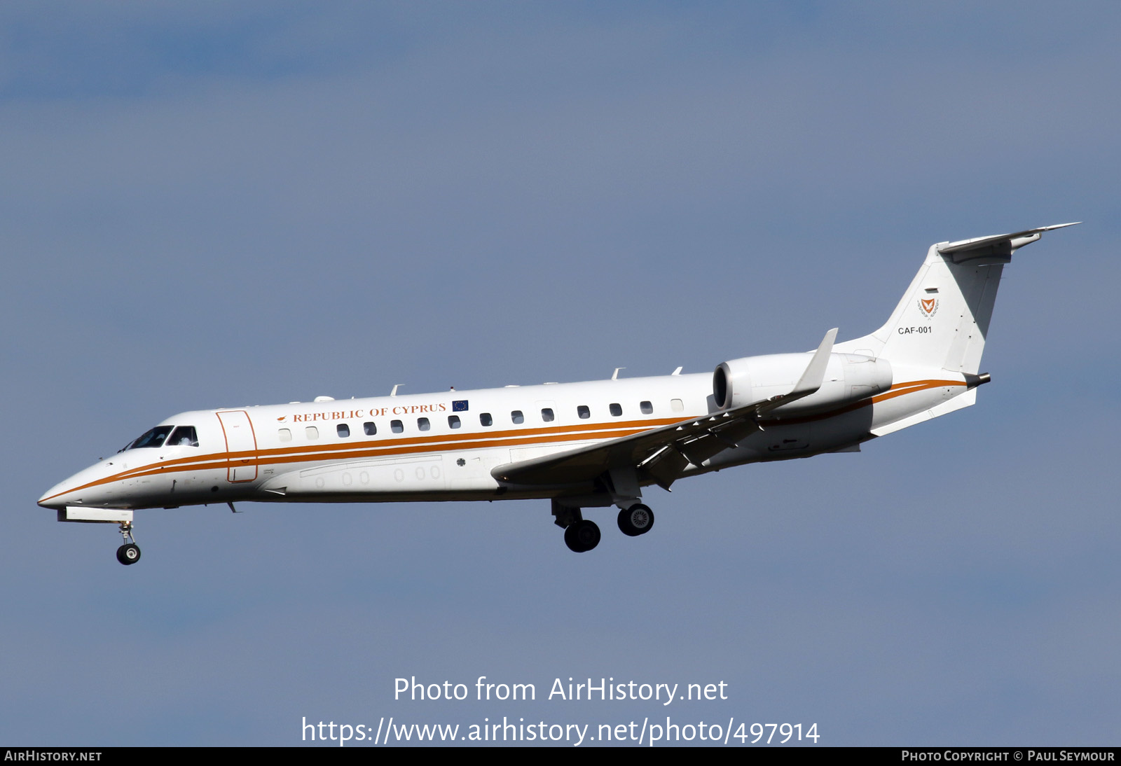 Aircraft Photo of CAF-001 | Embraer Legacy 600 (EMB-135BJ) | Cyprus - Air Force | AirHistory.net #497914