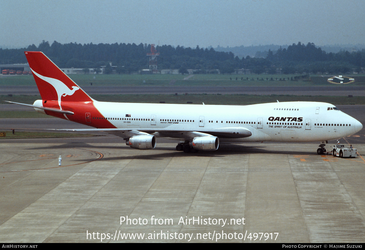 Aircraft Photo of VH-EBS | Boeing 747-238B | Qantas | AirHistory.net #497917