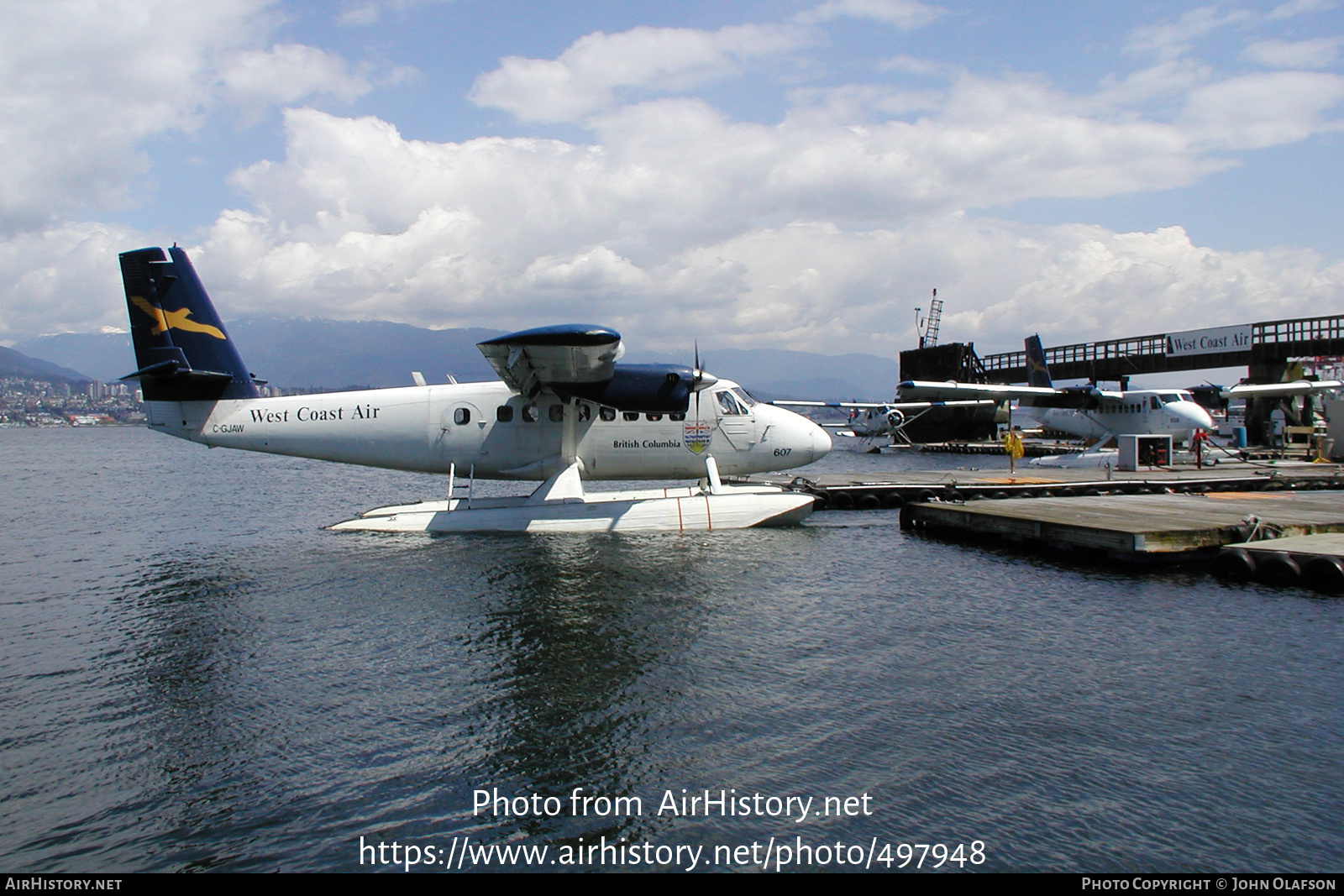 Aircraft Photo of C-GJAW | De Havilland Canada DHC-6-200 Twin Otter | West Coast Air | AirHistory.net #497948