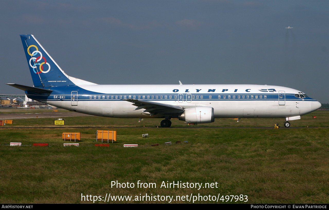 Aircraft Photo of SX-BKI | Boeing 737-4Q8 | Olympic | AirHistory.net #497983