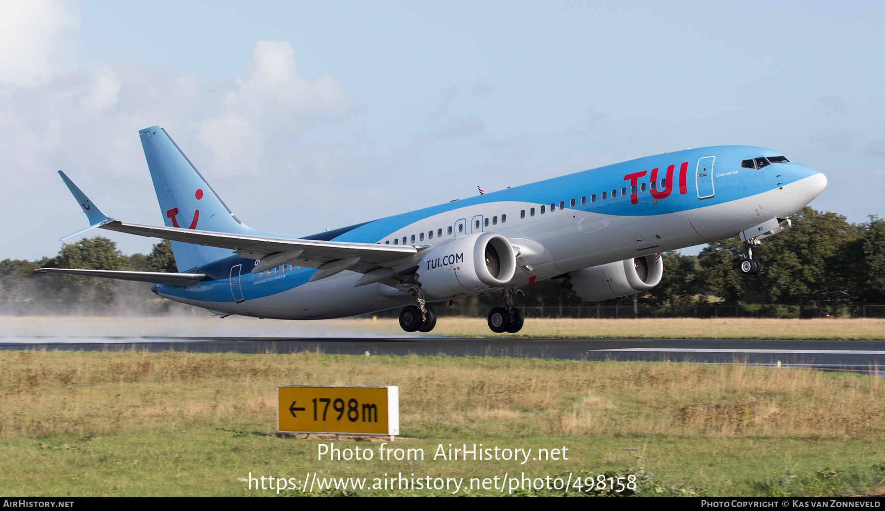 Aircraft Photo of OO-TMY | Boeing 737-8 Max 8 | TUI | AirHistory.net #498158