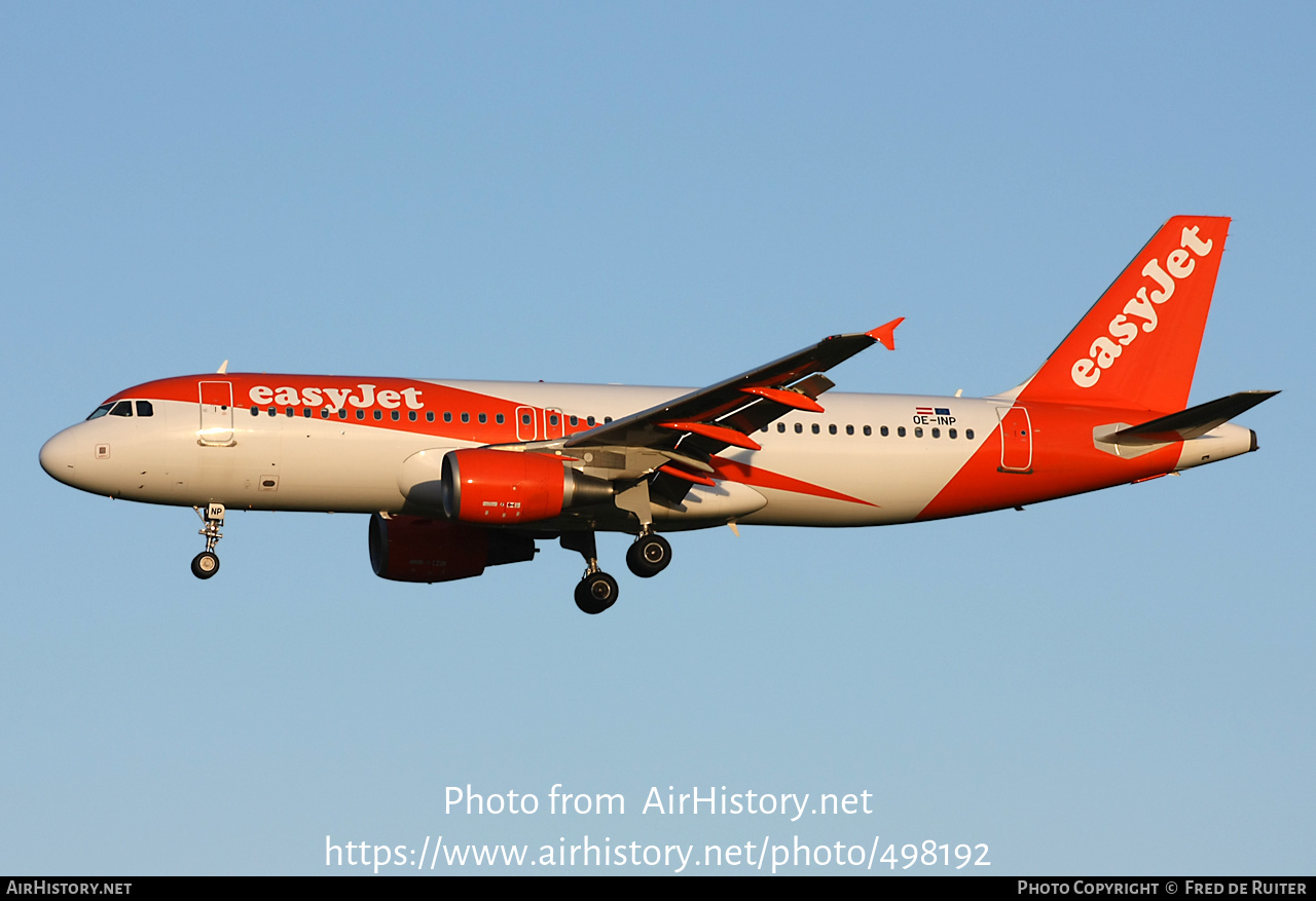 Aircraft Photo of OE-INP | Airbus A320-214 | EasyJet | AirHistory.net #498192