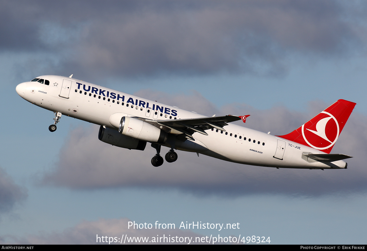 Aircraft Photo of TC-JUE | Airbus A320-232 | Turkish Airlines | AirHistory.net #498324