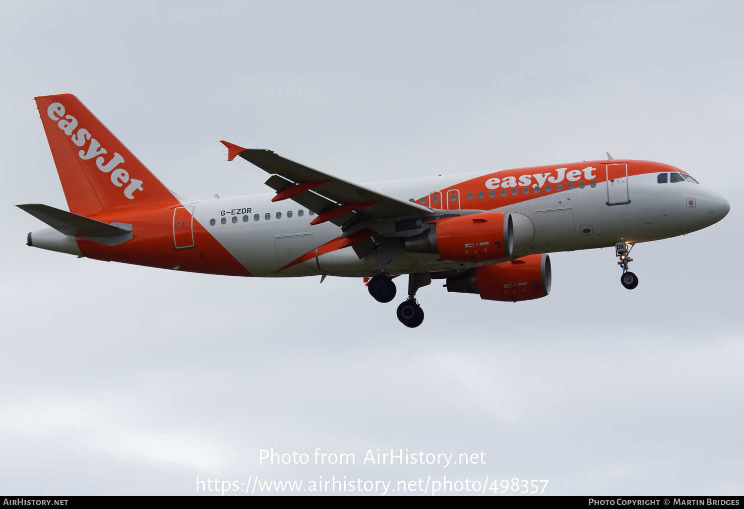 Aircraft Photo of G-EZDR | Airbus A319-111 | EasyJet | AirHistory.net #498357