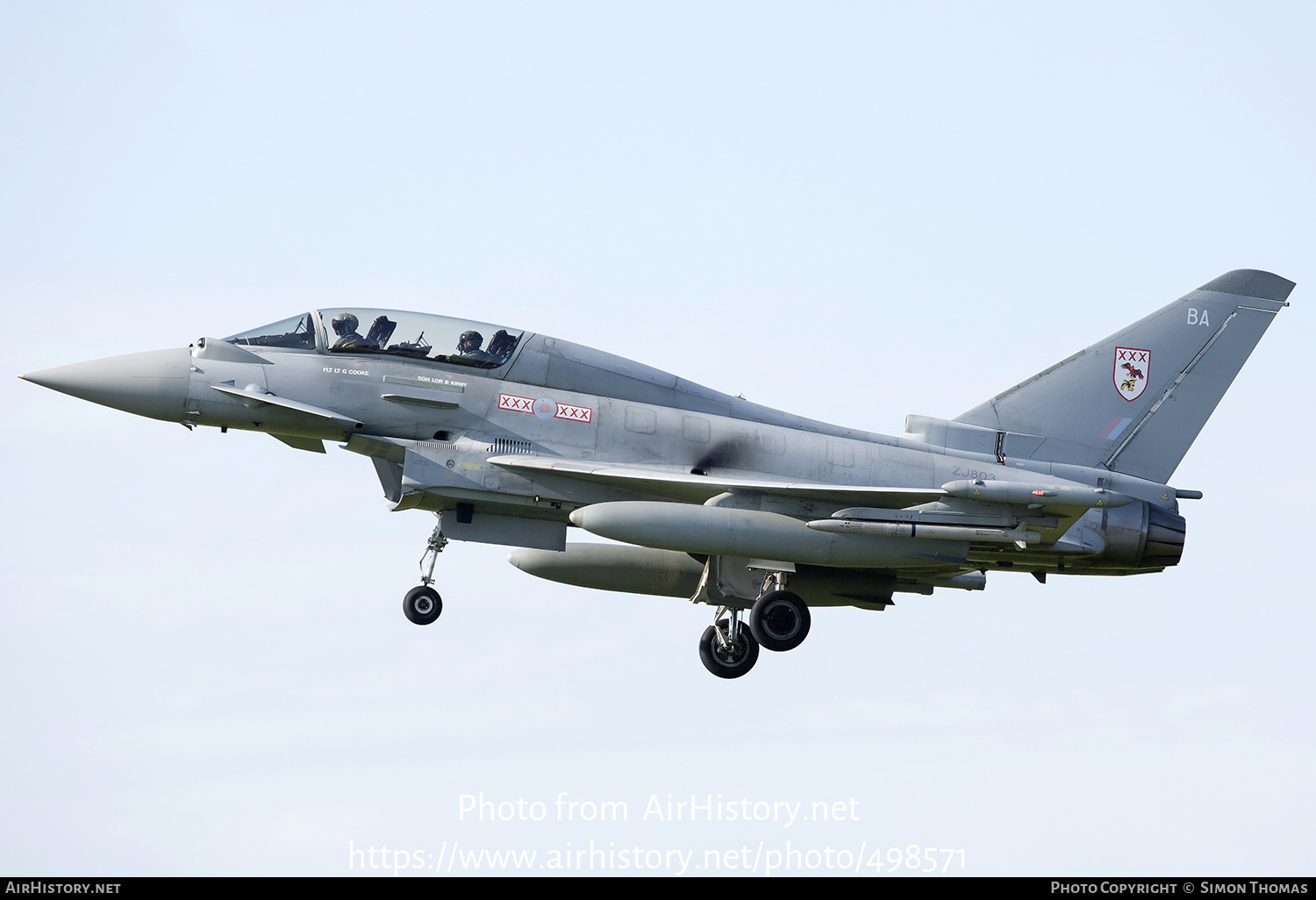 Aircraft Photo of ZJ803 | Eurofighter EF-2000 Typhoon T3 | UK - Air Force | AirHistory.net #498571