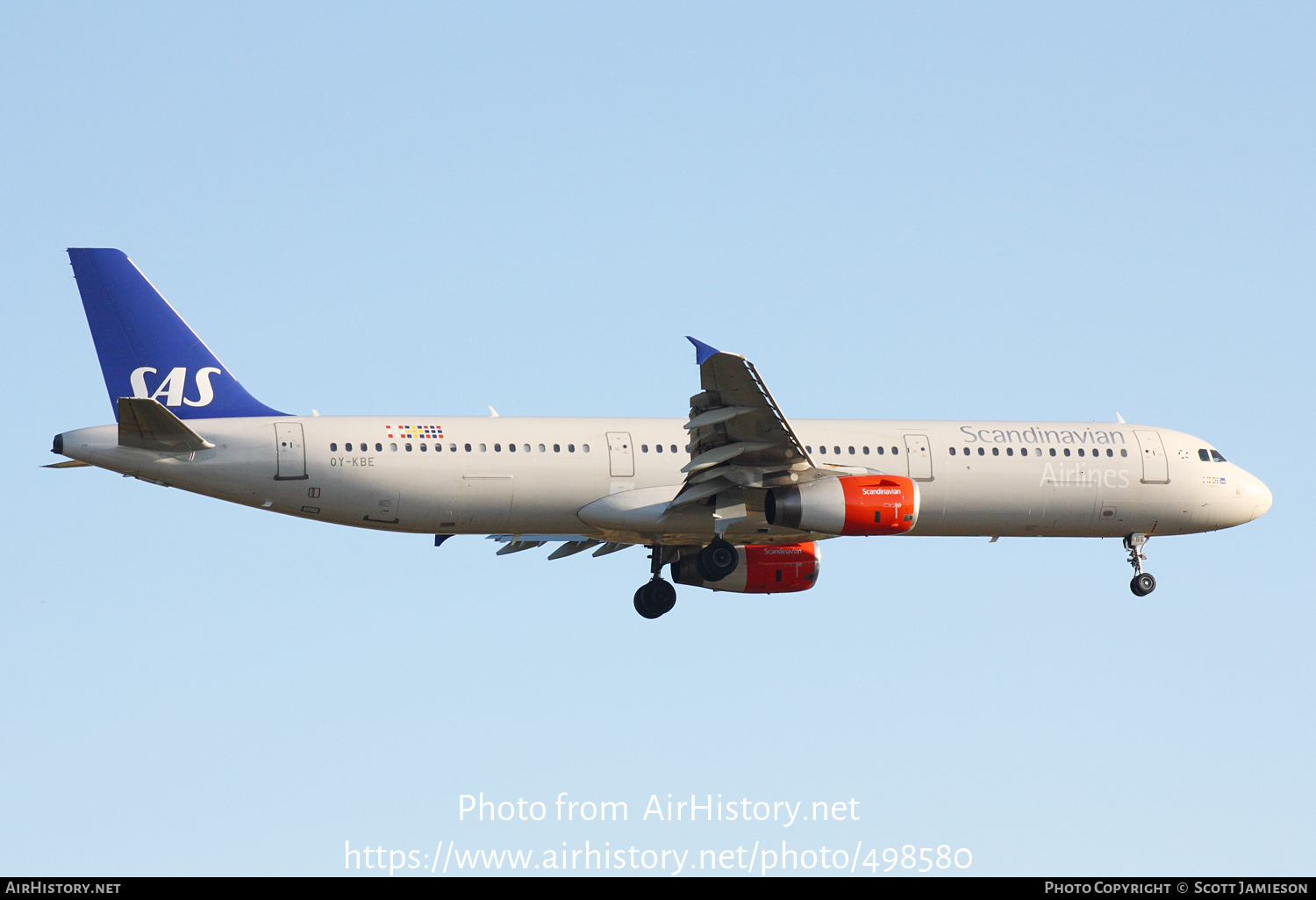 Aircraft Photo of OY-KBE | Airbus A321-232 | Scandinavian Airlines - SAS | AirHistory.net #498580