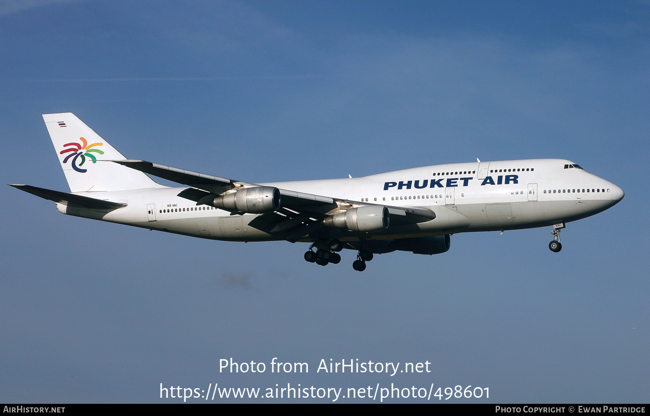 Aircraft Photo of HS-VAC | Boeing 747-306M | Phuket Air | AirHistory.net #498601