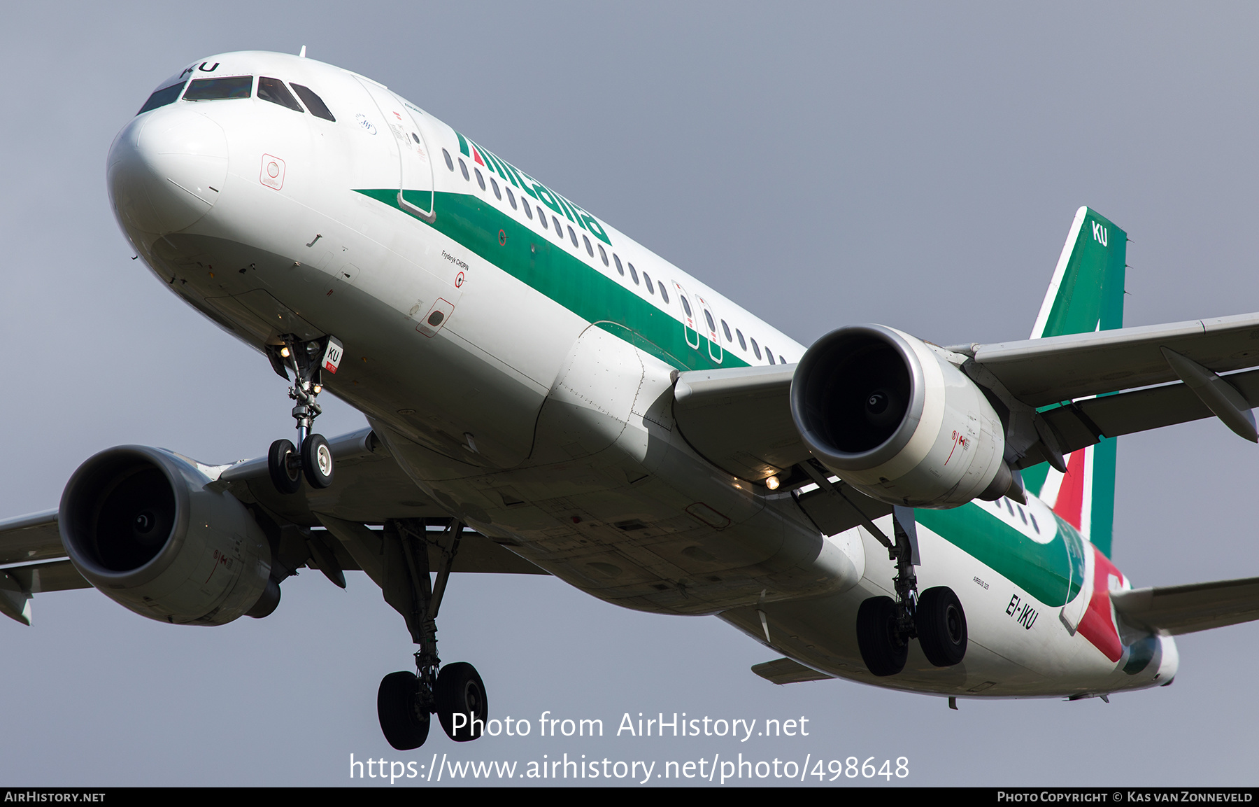 Aircraft Photo of EI-IKU | Airbus A320-214 | Alitalia | AirHistory.net #498648