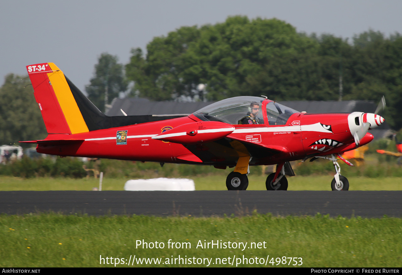 Aircraft Photo of ST-34 | SIAI-Marchetti SF-260MB | Belgium - Air Force | AirHistory.net #498753