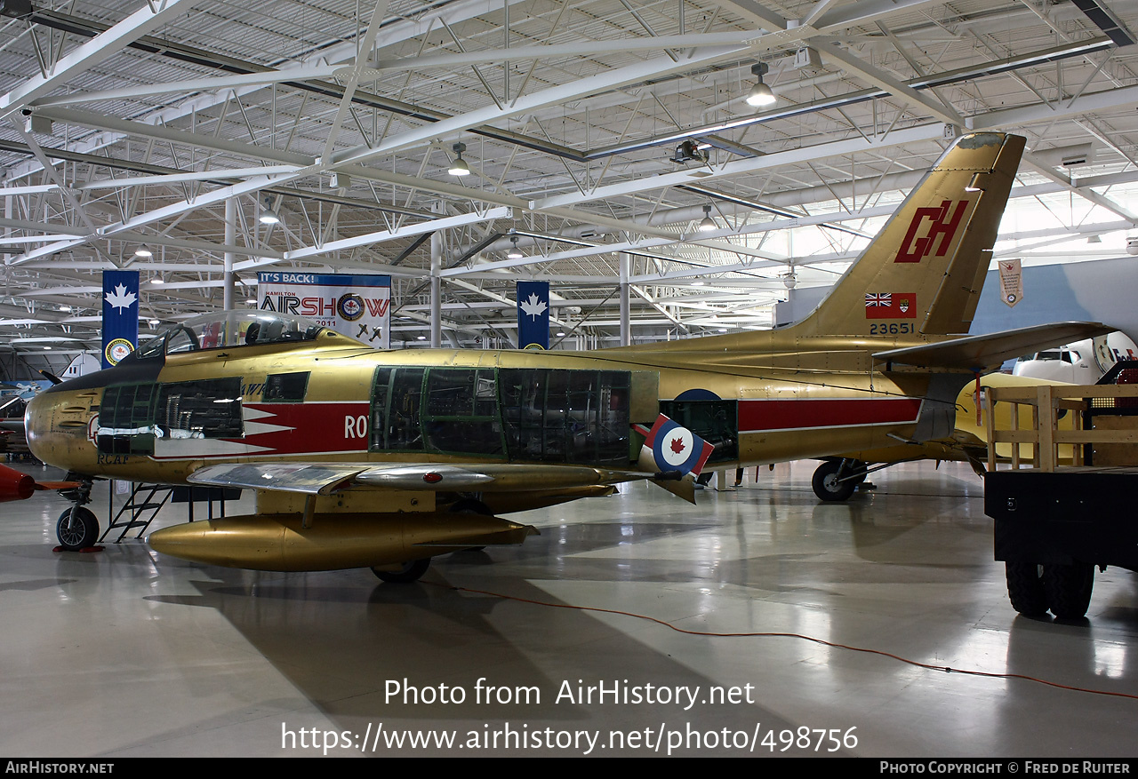 Aircraft Photo of 23651 | Canadair CL-13B Sabre 6 | Canada - Air Force | AirHistory.net #498756