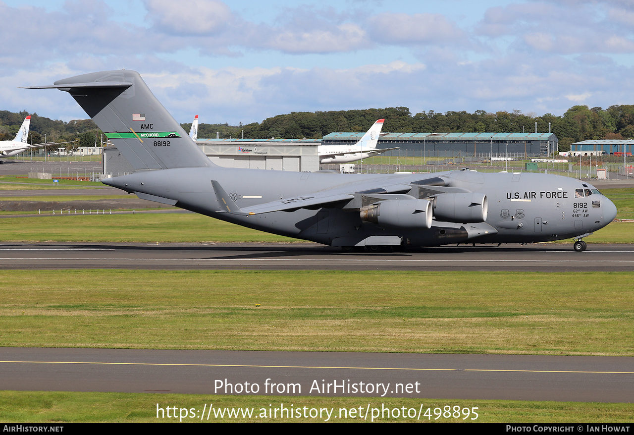 Aircraft Photo of 08-8192 / 88192 | Boeing C-17A Globemaster III | USA - Air Force | AirHistory.net #498895