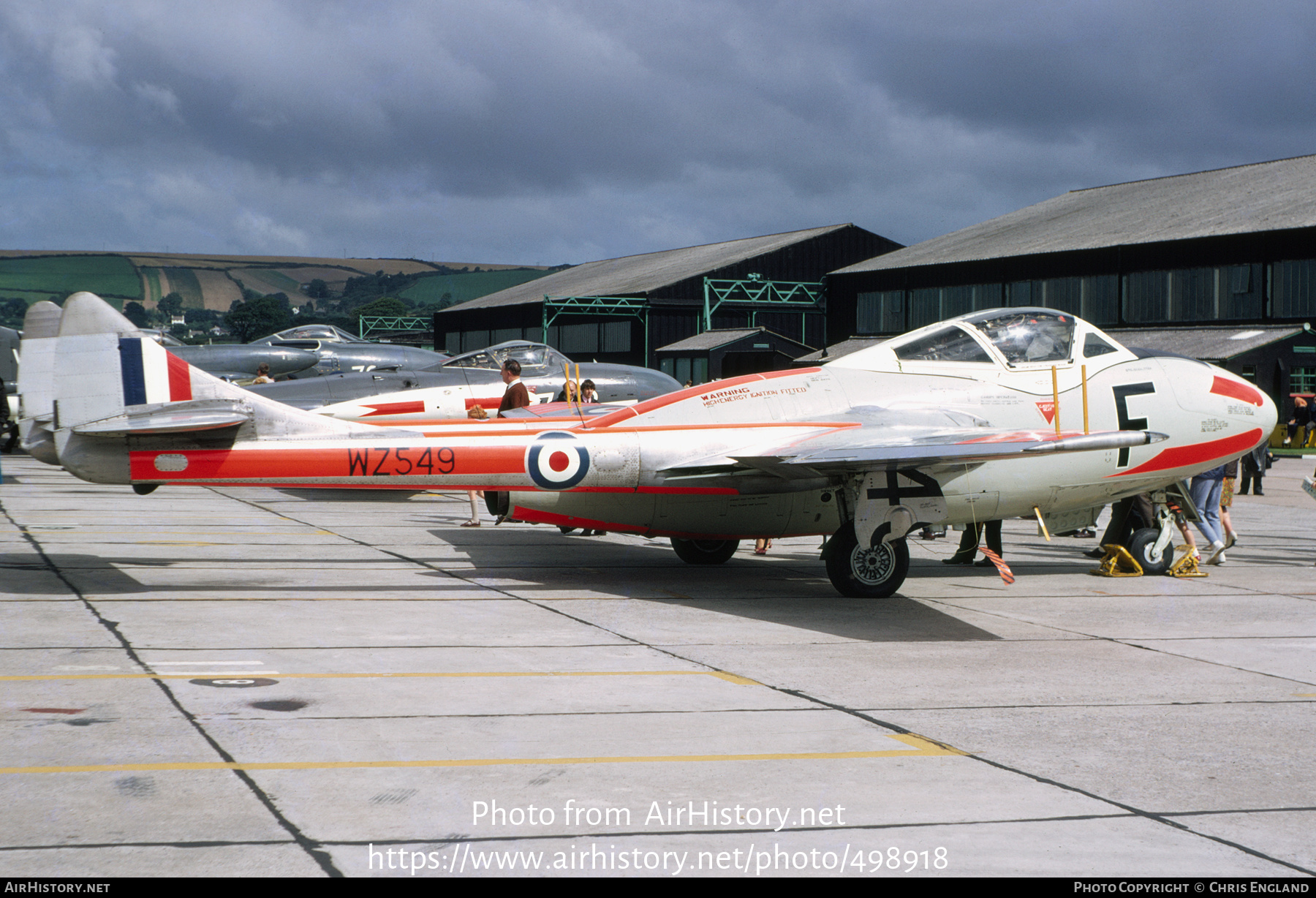 Aircraft Photo of WZ549 | De Havilland D.H. 115 Vampire T11 | UK - Air Force | AirHistory.net #498918