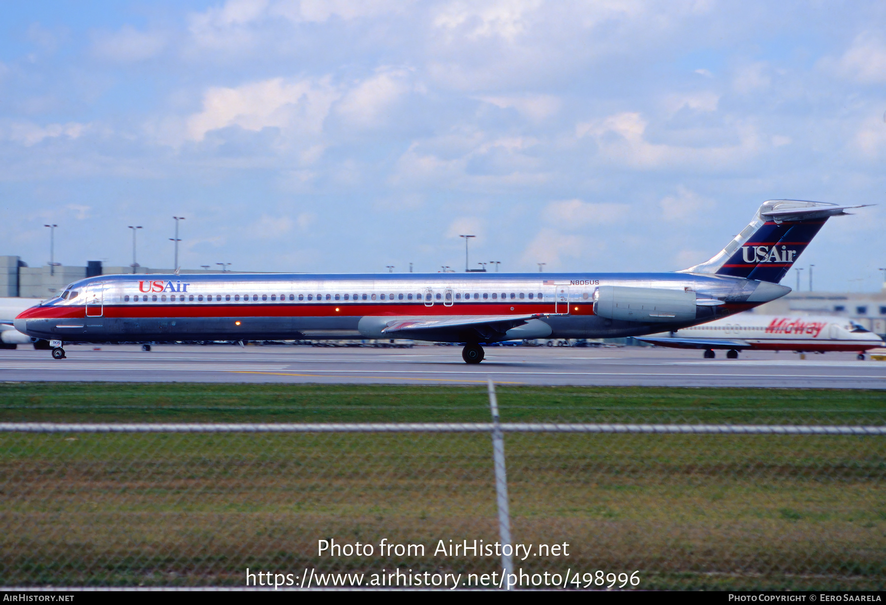 Aircraft Photo of N805US | McDonnell Douglas MD-81 (DC-9-81) | USAir | AirHistory.net #498996