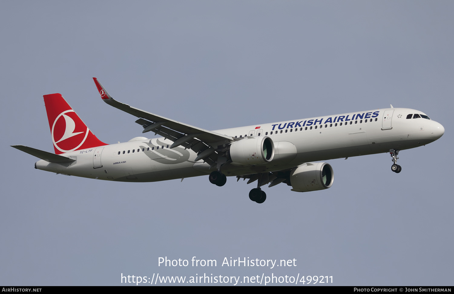 Aircraft Photo of TC-LTF | Airbus A321-271NX | Turkish Airlines | AirHistory.net #499211