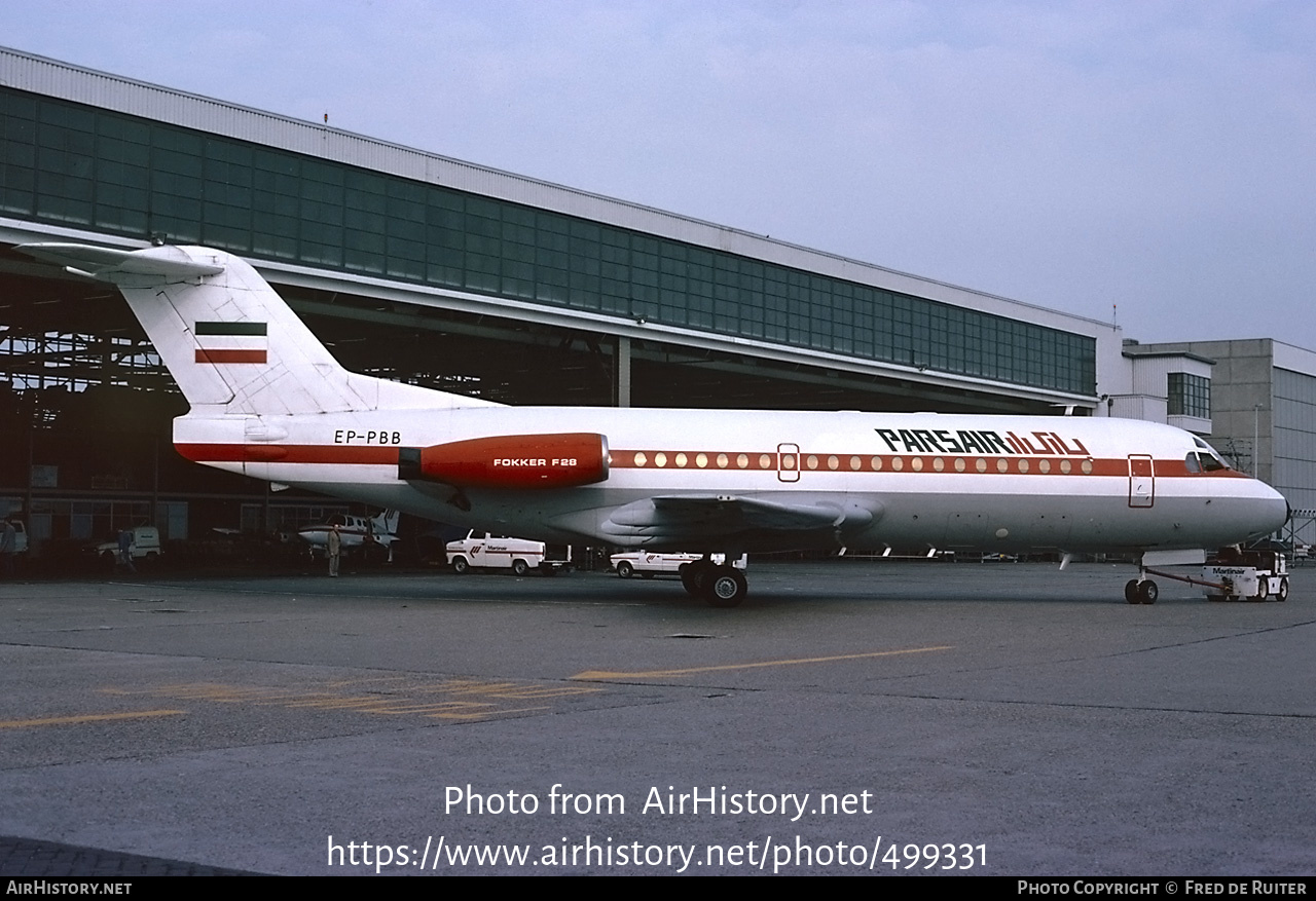 Aircraft Photo of EP-PBB | Fokker F28-6000 Fellowship | Pars Air | AirHistory.net #499331