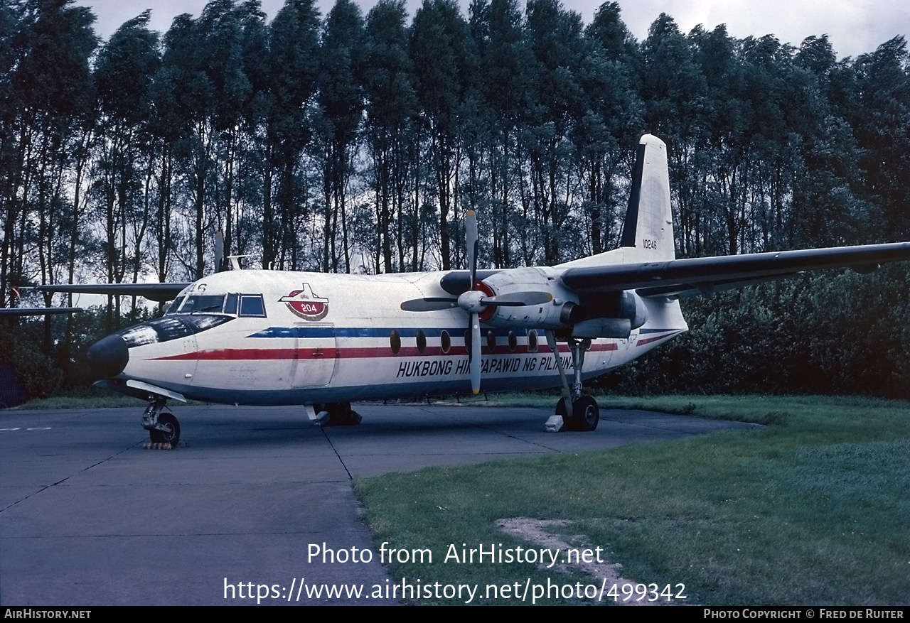 Aircraft Photo of 10246 | Fokker F27-100 Friendship | Philippines - Air Force | AirHistory.net #499342