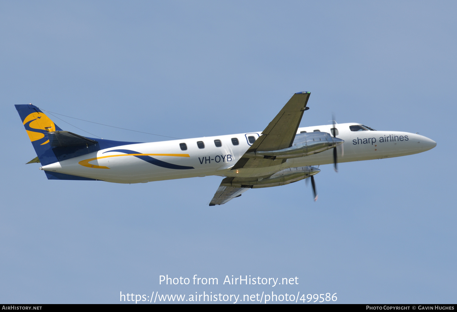 Aircraft Photo of VH-OYB | Fairchild C-26A Metro III | Sharp Airlines | AirHistory.net #499586