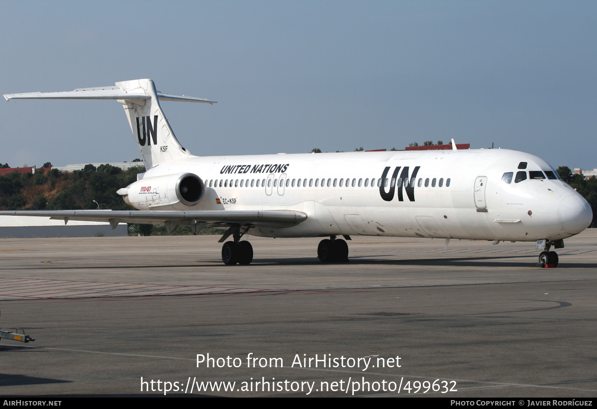 Aircraft Photo of EC-KSF | McDonnell Douglas MD-87 (DC-9-87) | United Nations | AirHistory.net #499632