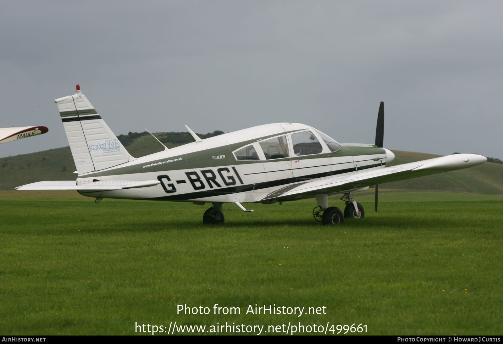 Aircraft Photo of G-BRGI | Piper PA-28-180 Cherokee E | Clear Sky Aviation | AirHistory.net #499661