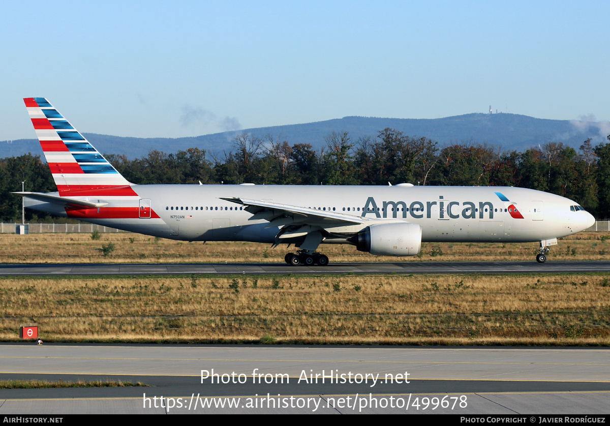 Aircraft Photo of N750AN | Boeing 777-223/ER | American Airlines | AirHistory.net #499678