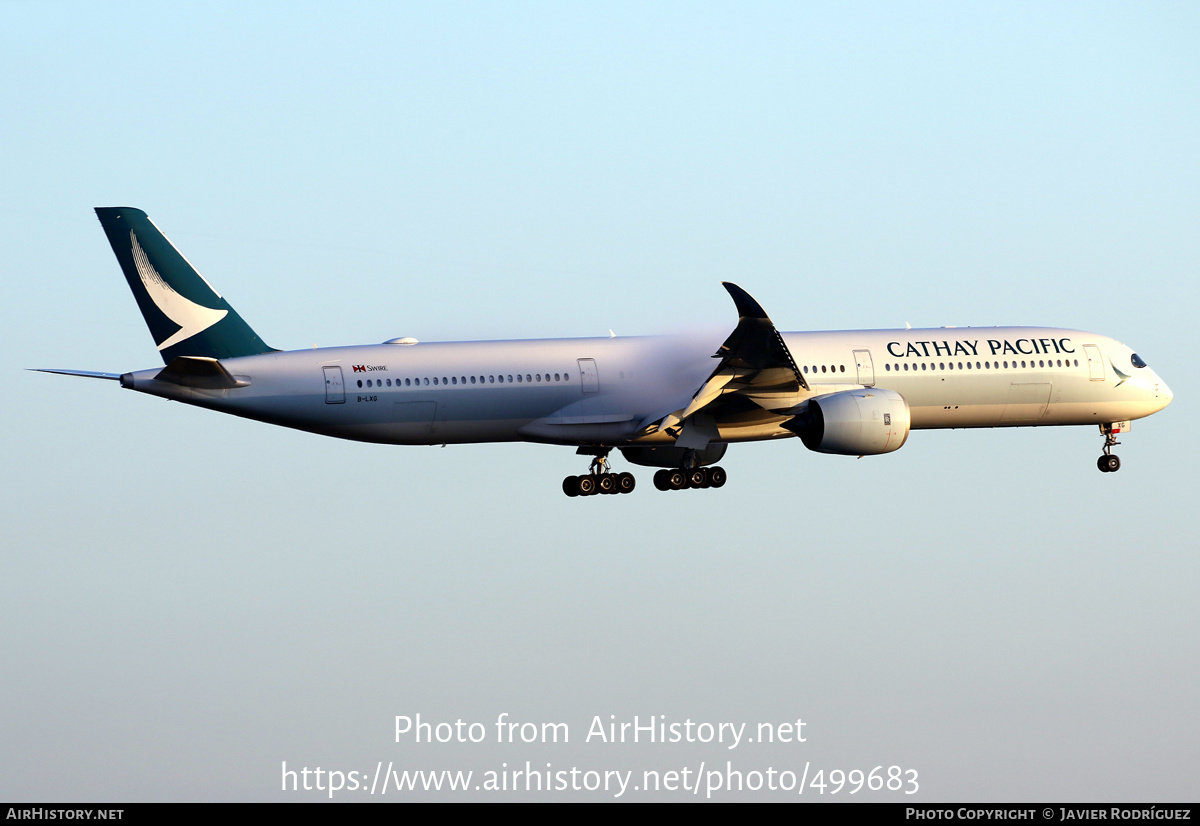 Aircraft Photo of B-LXG | Airbus A350-1041 | Cathay Pacific Airways | AirHistory.net #499683