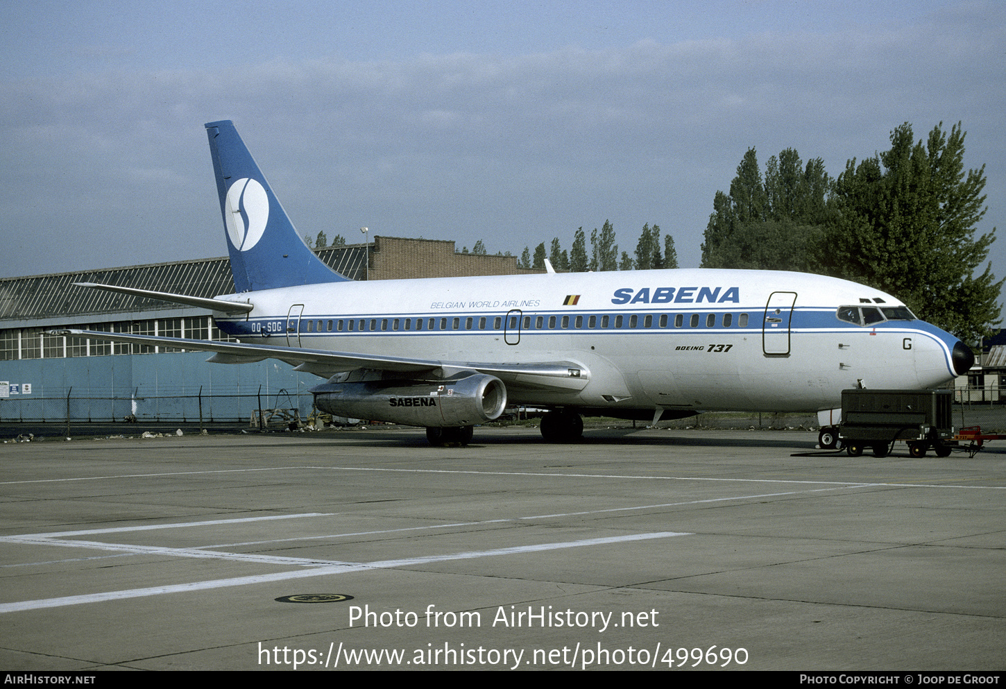 Aircraft Photo of OO-SDG | Boeing 737-229/Adv | Sabena | AirHistory.net #499690