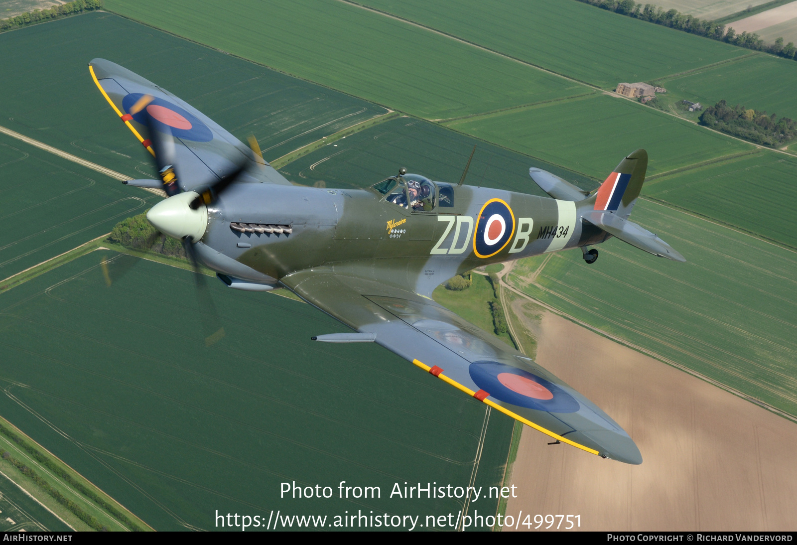 Aircraft Photo of G-ASJV / MH434 | Supermarine 361 Spitfire LF9B | UK - Air Force | AirHistory.net #499751