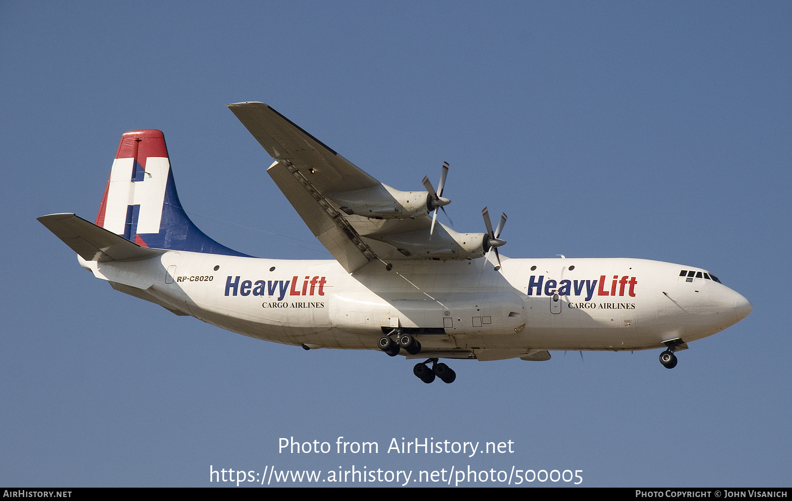 Aircraft Photo of RP-C8020 | Short SC.5 Belfast C1 | HeavyLift Cargo Airlines | AirHistory.net #500005