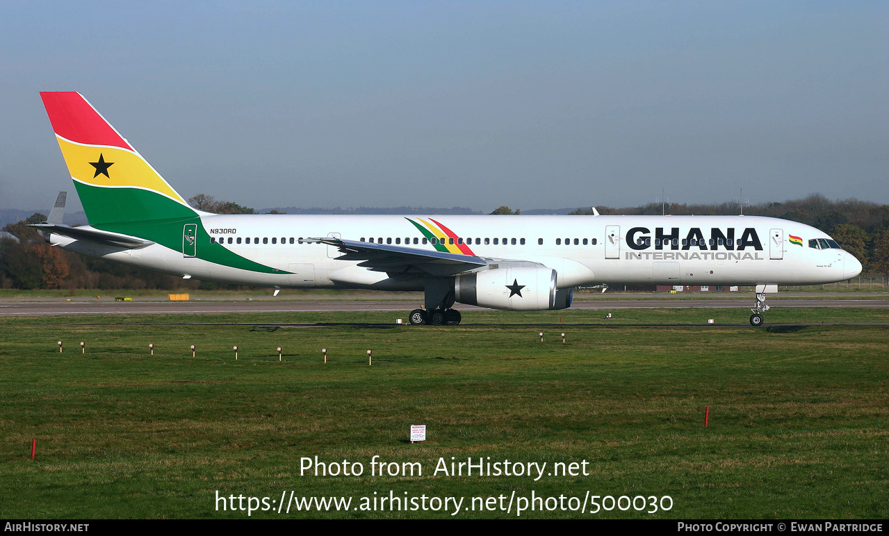 Aircraft Photo of N930RD | Boeing 757-225 | Ghana International Airlines | AirHistory.net #500030