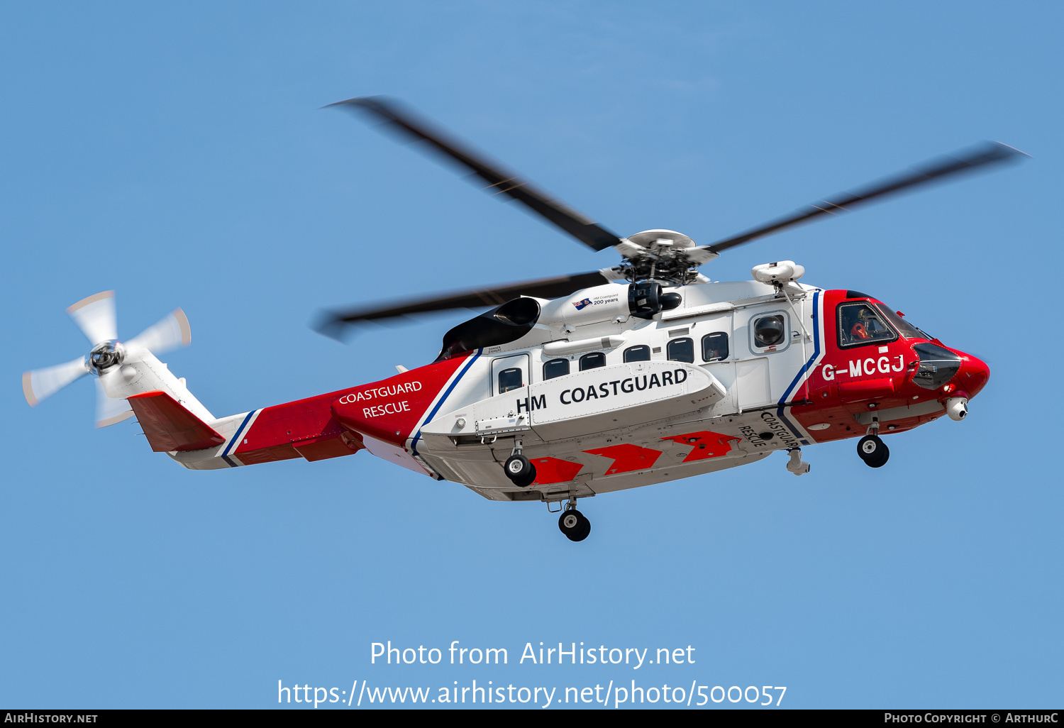 Aircraft Photo of G-MCGJ | Sikorsky S-92A | HM Coastguard | AirHistory.net #500057