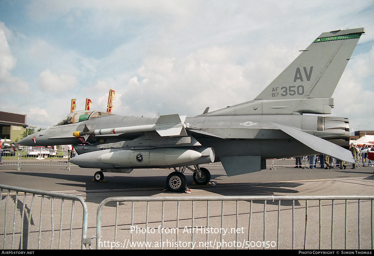 Aircraft Photo of 87-0350 / AF87-350 | General Dynamics F-16CM Fighting Falcon | USA - Air Force | AirHistory.net #500150