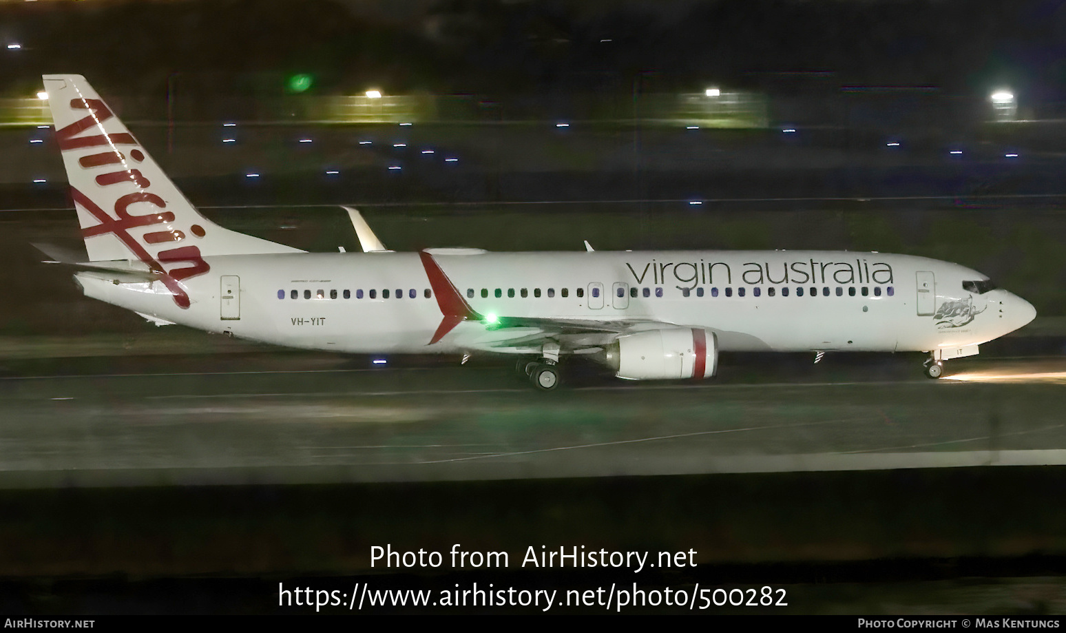 Aircraft Photo of VH-YIT | Boeing 737-8FE | Virgin Australia Airlines | AirHistory.net #500282