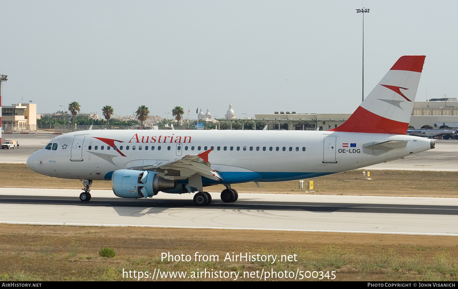 Aircraft Photo of OE-LDG | Airbus A319-112 | Austrian Airlines | AirHistory.net #500345