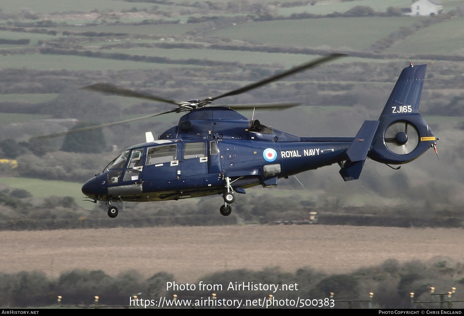 Aircraft Photo of ZJ165 | Aerospatiale SA-365N-2 Dauphin 2 | UK - Navy | AirHistory.net #500383