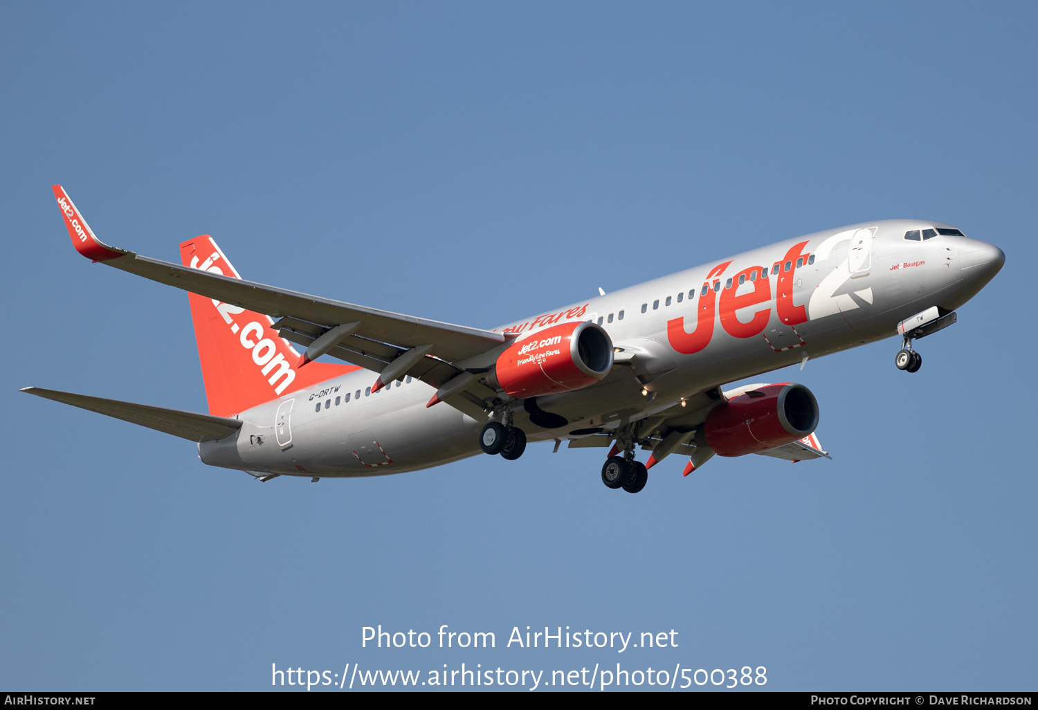 Aircraft Photo of G-DRTW | Boeing 737-86N | Jet2 | AirHistory.net #500388