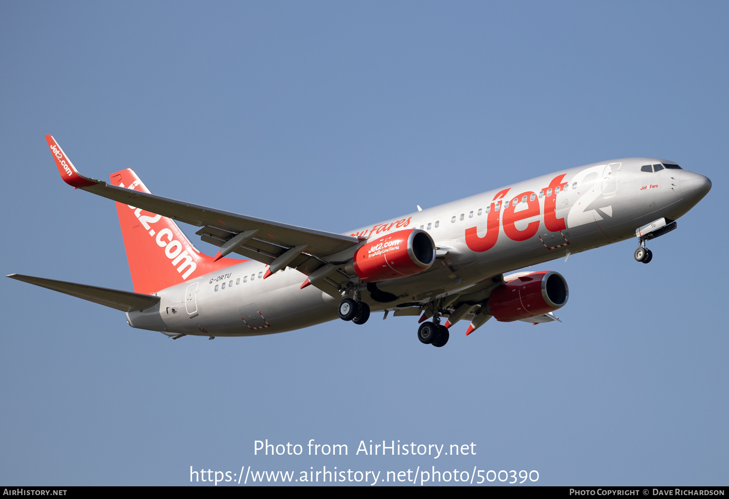 Aircraft Photo of G-DRTU | Boeing 737-86N | Jet2 | AirHistory.net #500390